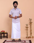 mens-printed-shirt-and-traditional-dhoti-set-with-elegant-zari-border-lavender-one