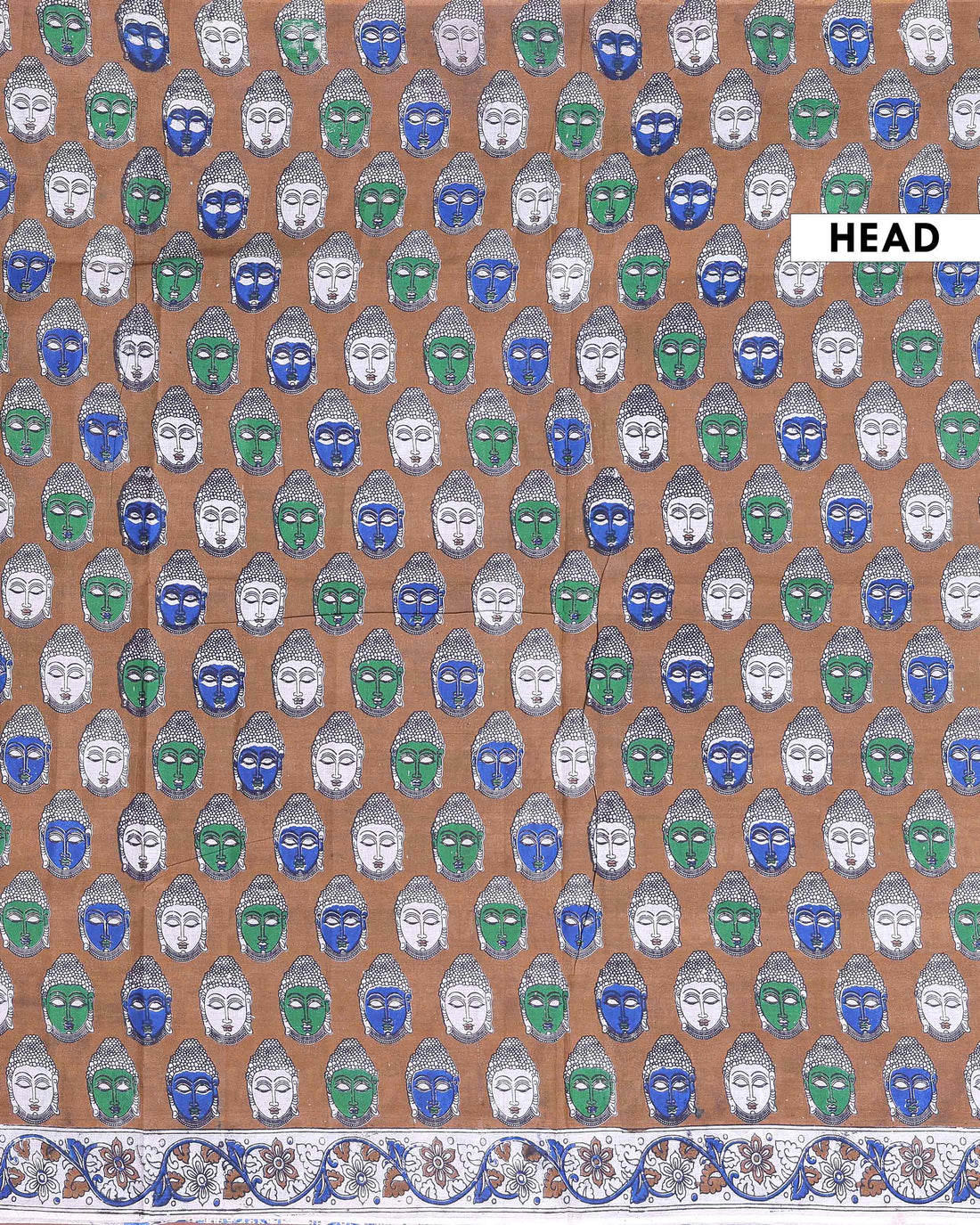 traditional-handloom-kalamkari-cotton-saree-with-hand-painted-buddha-motifs-brown