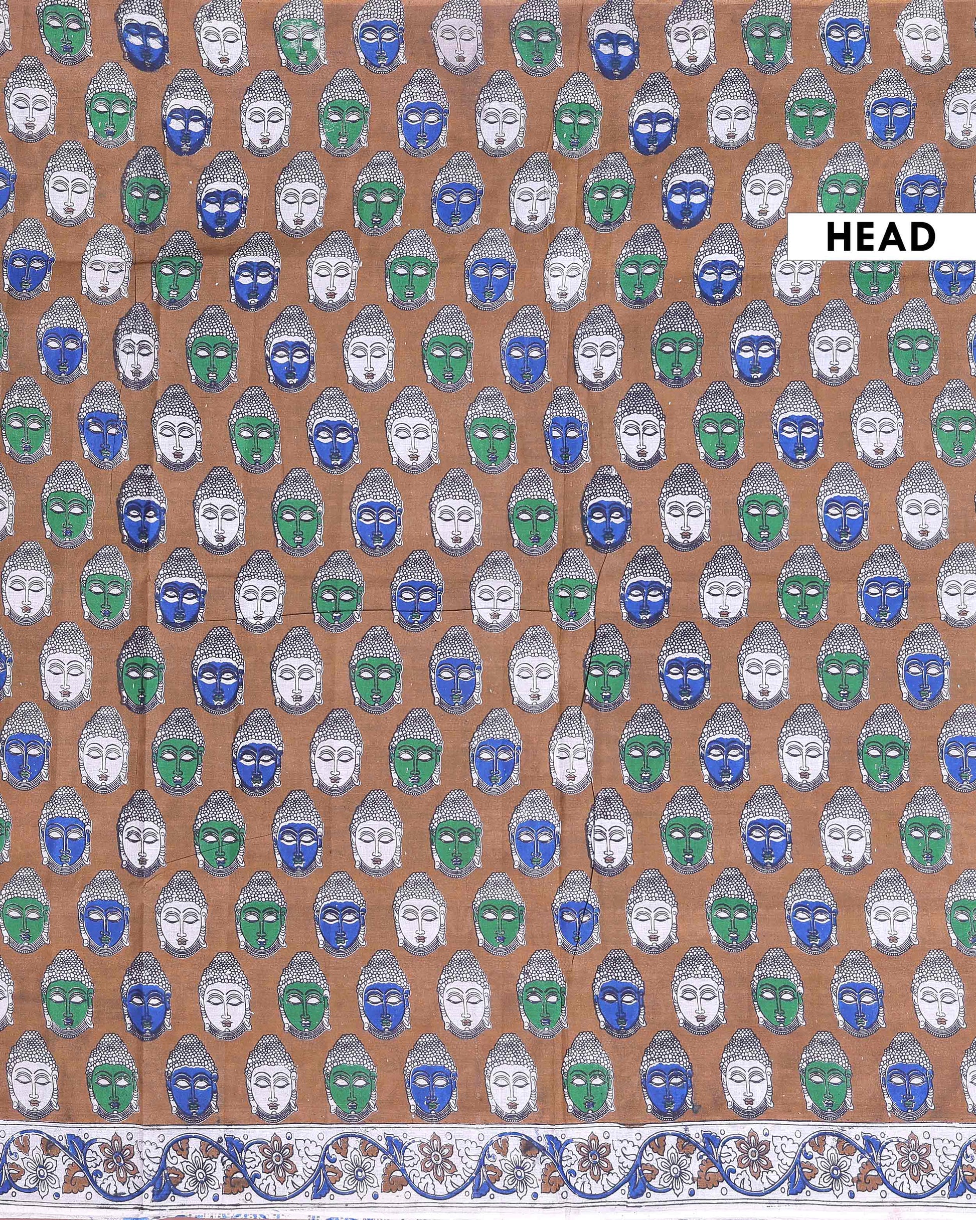 traditional-handloom-kalamkari-cotton-saree-with-hand-painted-buddha-motifs-brown