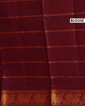 traditional-sungudi-cotton-saree-with-striped-body-and-rich-zari-border-sandal-one