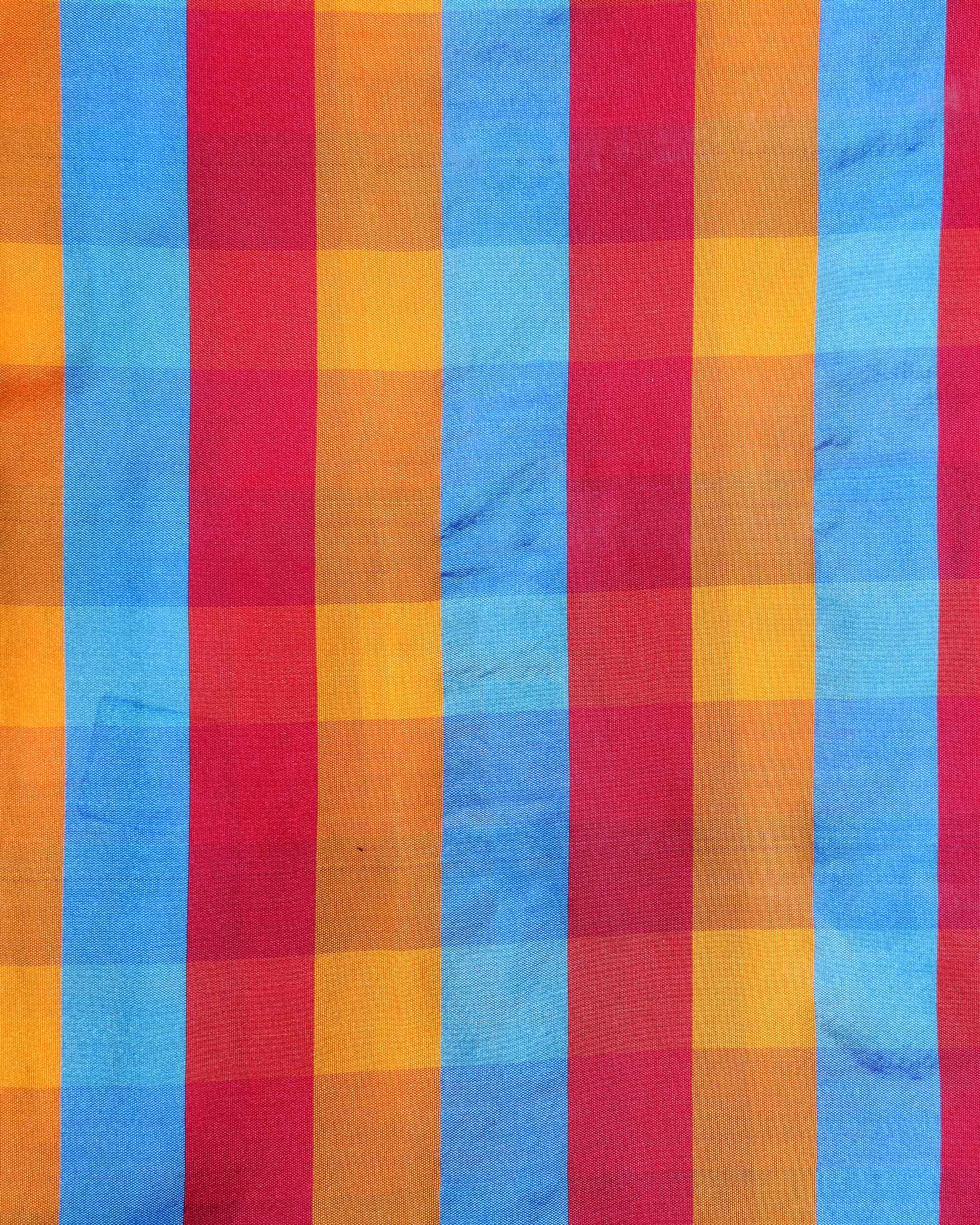 womens-traditional-checked-1-meter-blouse-material-with-soft-finish-multi-eighteen