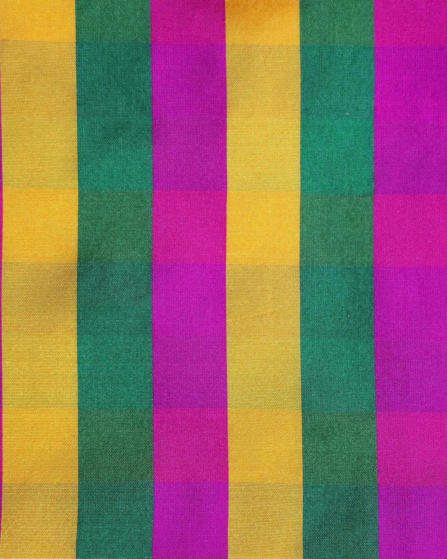 womens-traditional-checked-1-meter-blouse-material-with-soft-finish-multi-nine