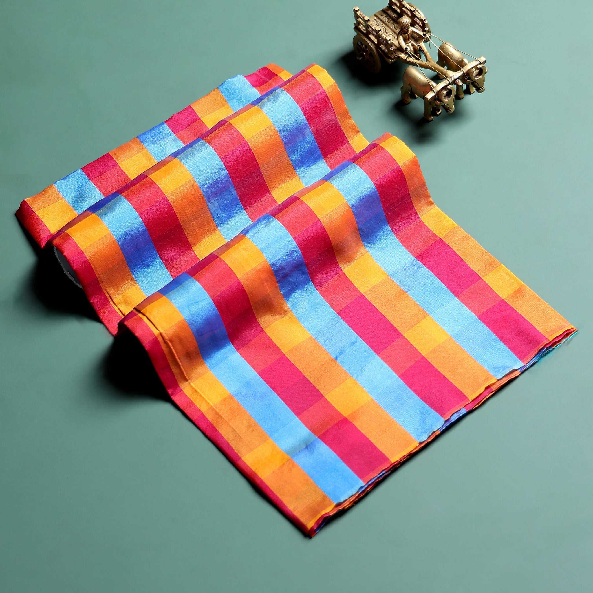 womens-traditional-checked-1-meter-blouse-material-with-soft-finish-multi-eighteen