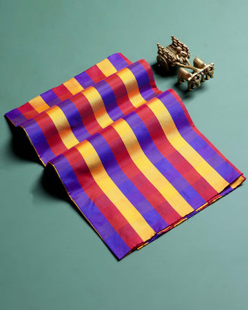 womens-traditional-checked-1-meter-blouse-material-with-soft-finish-multi-five