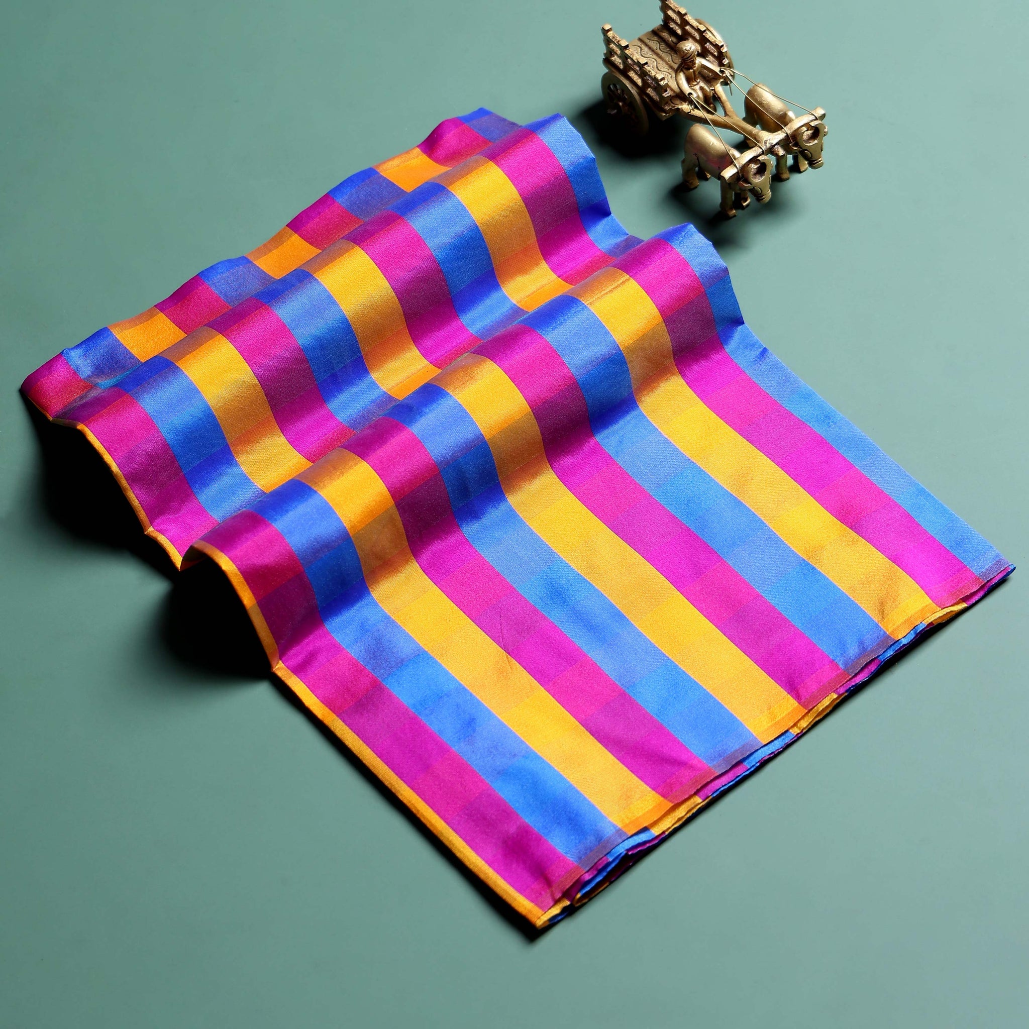 womens-traditional-checked-1-meter-blouse-material-with-soft-finish-multi-seventeen