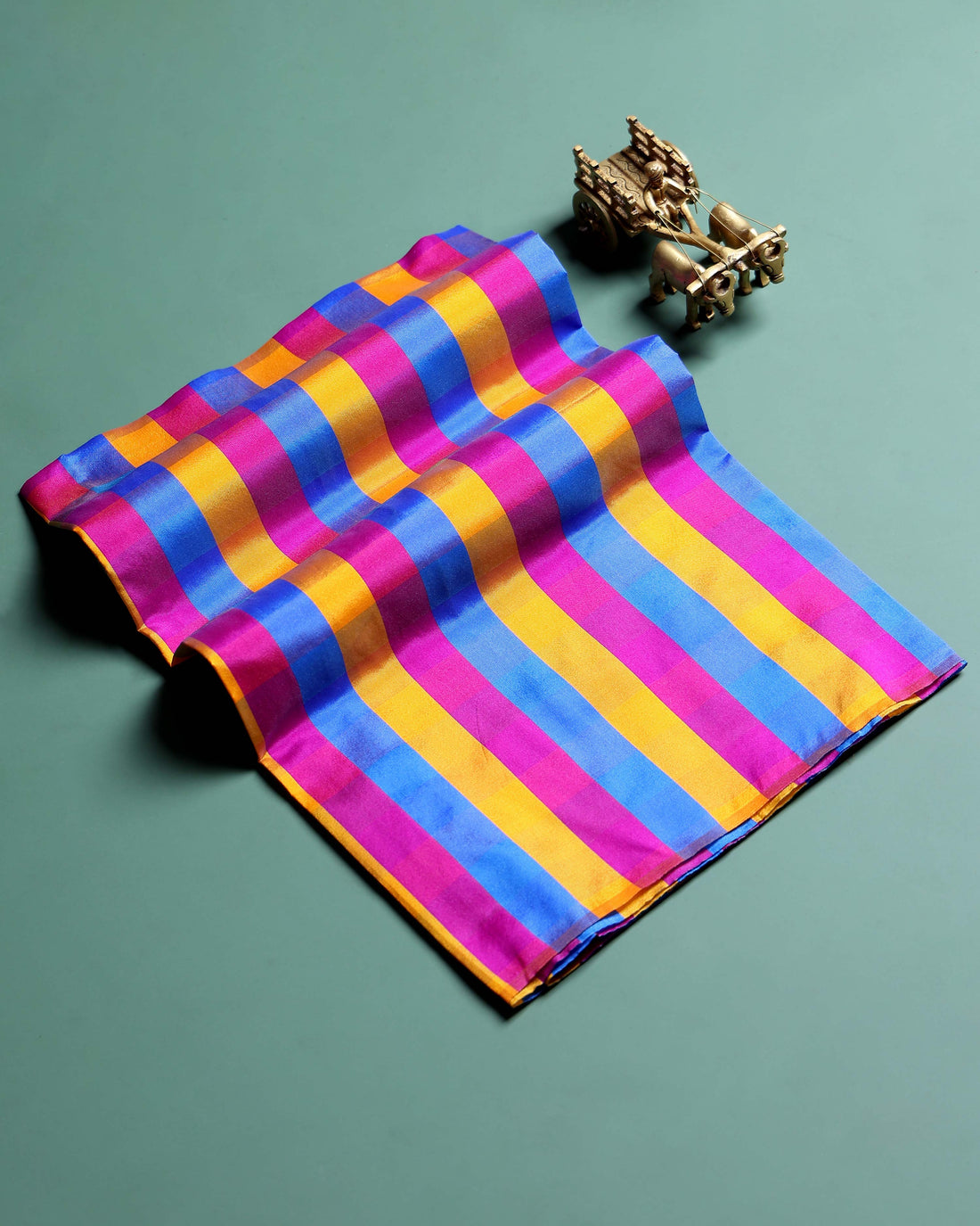 womens-traditional-checked-1-meter-blouse-material-with-soft-finish-multi-seventeen