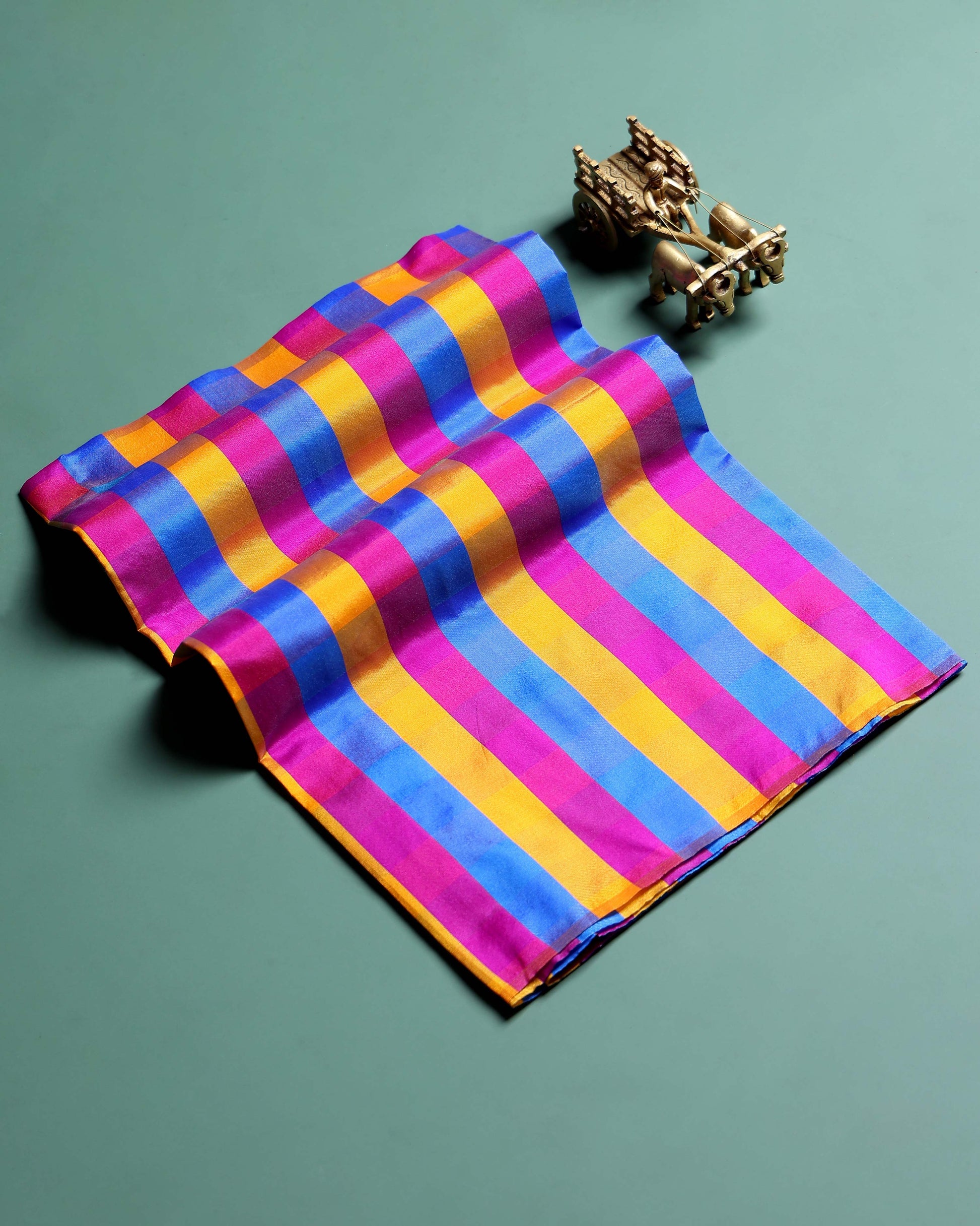 womens-traditional-checked-1-meter-blouse-material-with-soft-finish-multi-seventeen