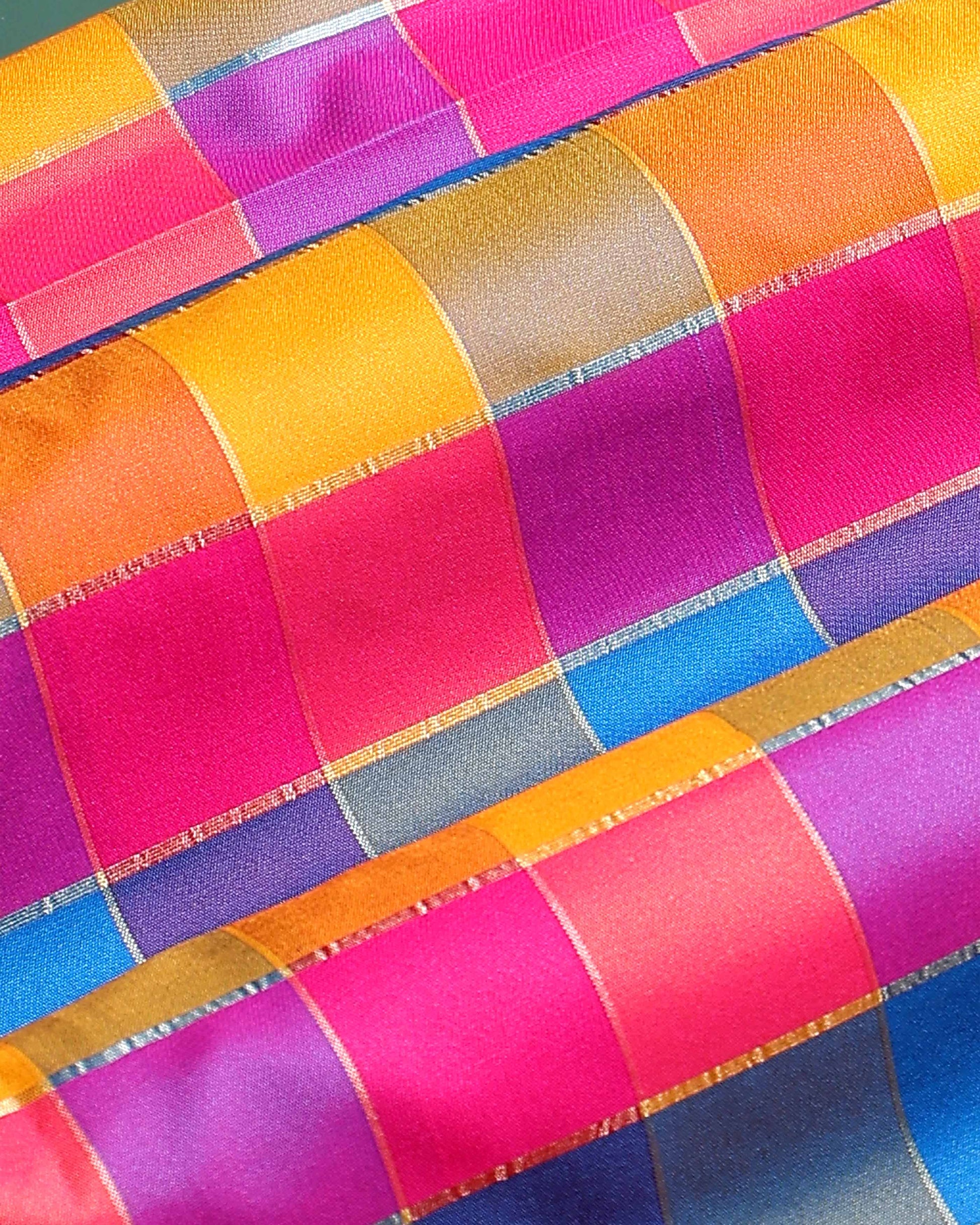 womens-traditional-checked-1-meter-blouse-material-with-soft-finish-multi-twenty one