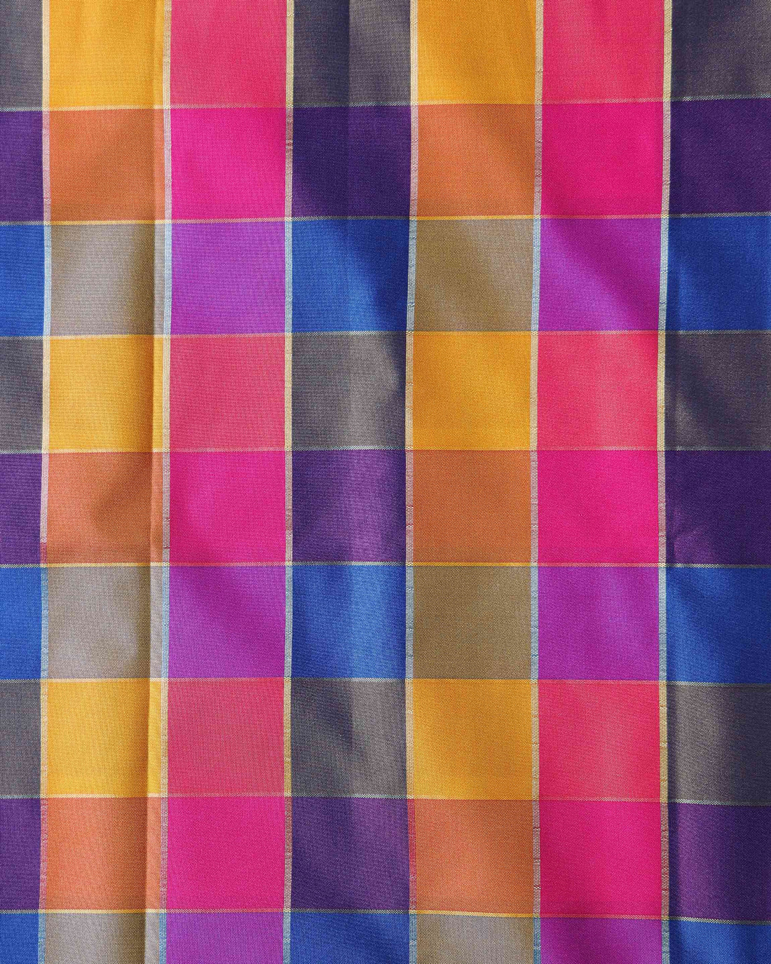 womens-traditional-checked-blouse-material-with-soft-finish-multi-eight