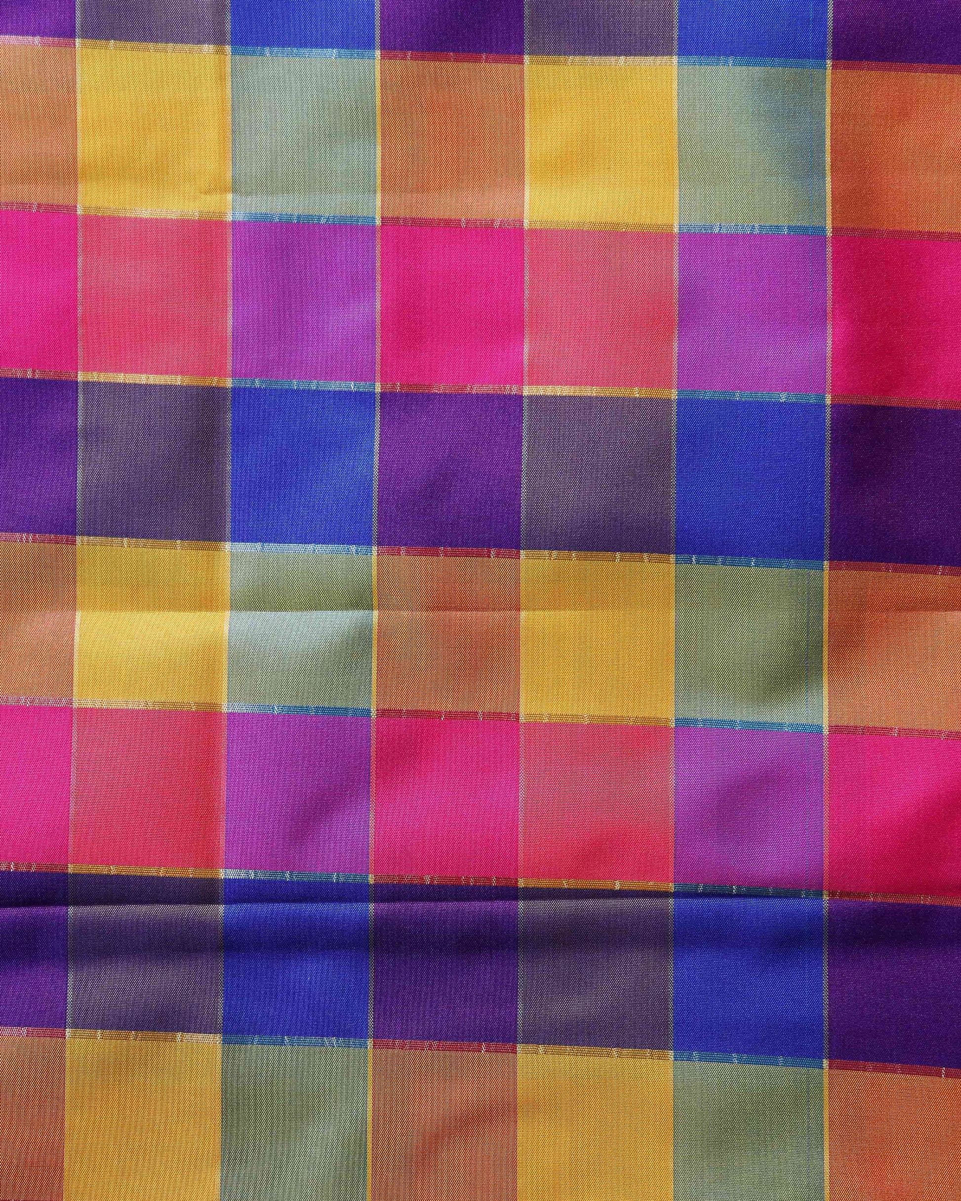 womens-traditional-checked-blouse-material-with-soft-finish-multi-nine