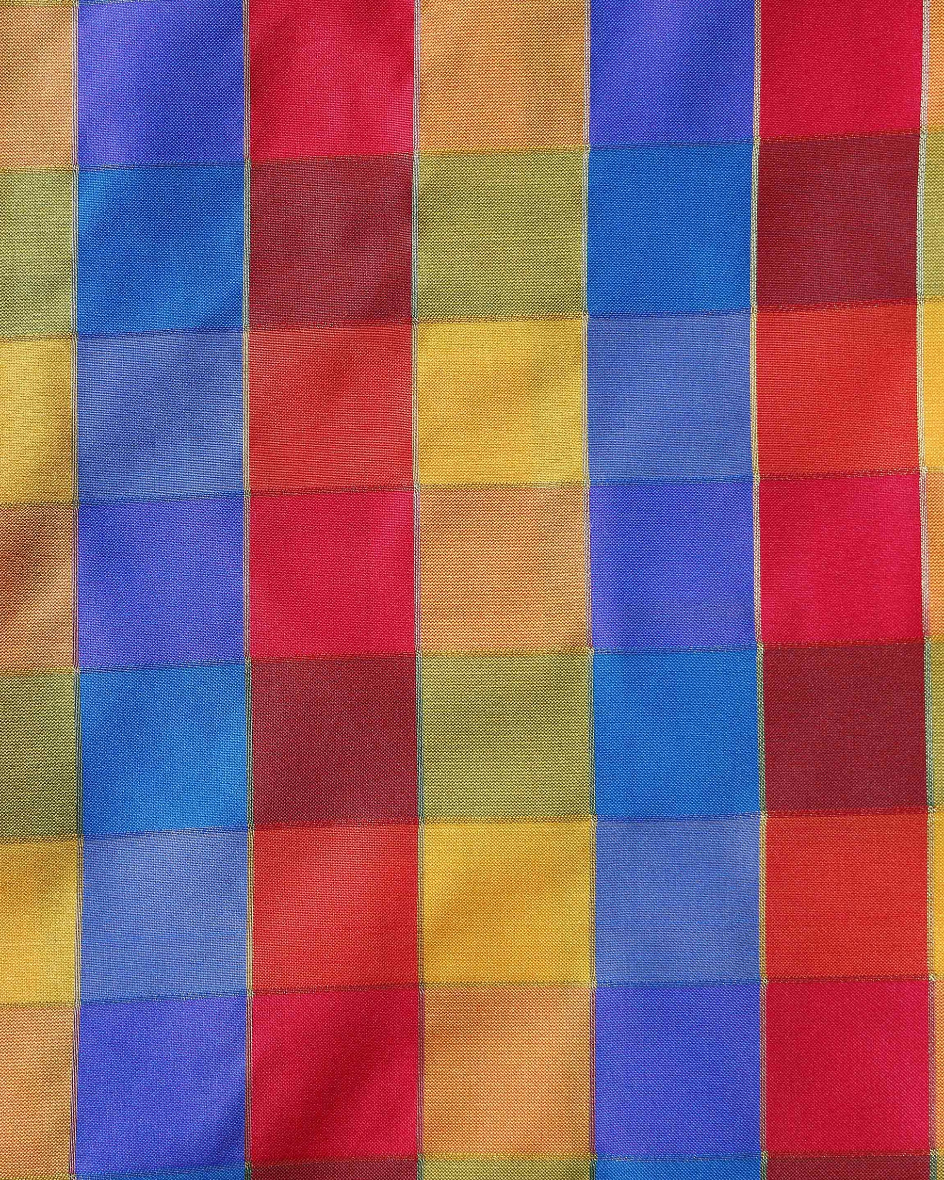 womens-traditional-checked-blouse-material-with-soft-finish-multi-six