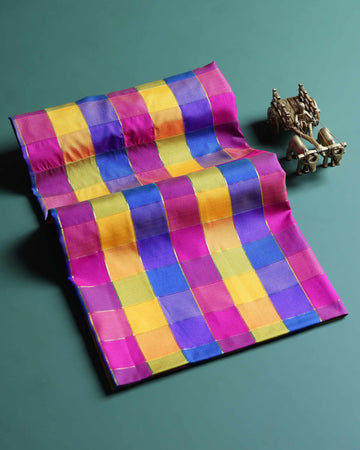 womens-traditional-checked-blouse-material-with-soft-finish-multi-ten