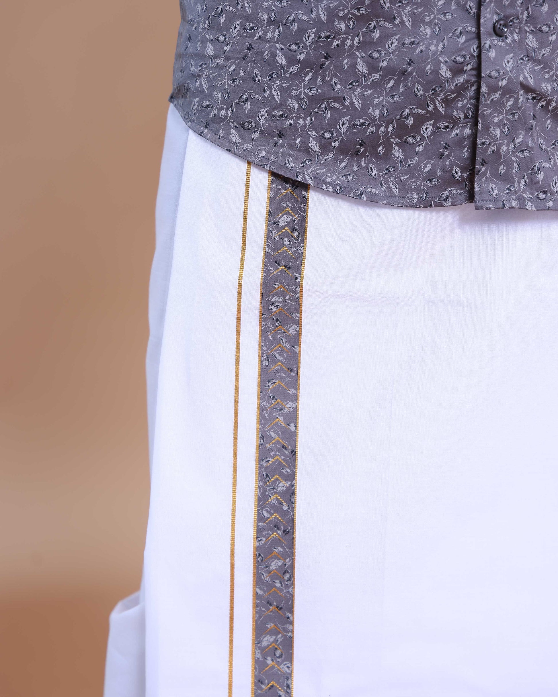 elegant-mens-ethnic-full-sleeve-shirt-dhoti-set-with-zari-border-grey-one